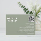Modern Minimalist Wedding RSVP Card (スタンド正面)