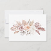 Modern Minimalist Wedding RSVP Card with Photo (裏面)