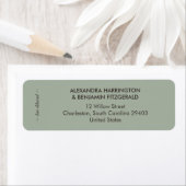 Modern Minimalist Wedding | Sage Green Timeless ラベル (インサイチュ)