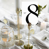 Modern Minimalist Wedding Table Number Card テーブルナンバー