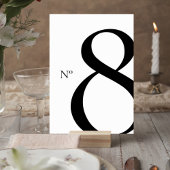 Modern Minimalist Wedding Table Number Card テーブルナンバー