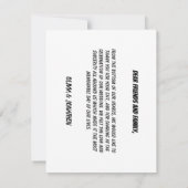 Modern Minimalist Wedding Thank You ノートカード (裏面)