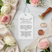 Modern Minimalist Wedding Welcome Bag Minimalist ギフトタグ
