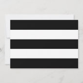 Modern Minimalist White Stripes & Custom Color ノートカード (裏面)