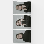 Modern Minimalistic 3-Photo Graduation Congrats 横断幕 (縦)