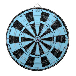 Modern Minimalistic Blue and Black ダーツボード