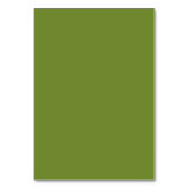 Modern Minimalistic Olive Green Custom Wedding テーブルナンバー (裏面)