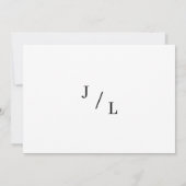 Modern Minimalistic Script Wedding Photo サンキューカード (裏面)