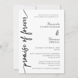 Modern Minimalistic Wedding Invitation 招待状