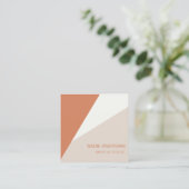 Modern Minimalistische Quadratische Visitenkarte スクエア名刺 (スタンド正面)