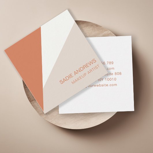 Modern Minimalistische Quadratische Visitenkarte スクエア名刺