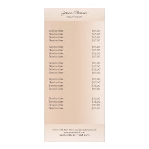 Modern minimum beige skin color ラックカード