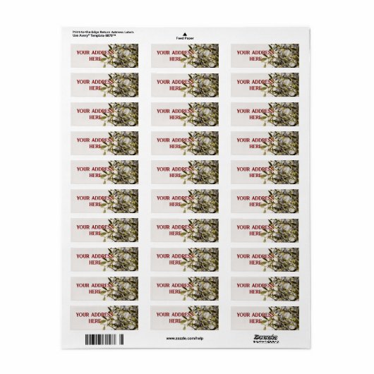 Modern Mistletoe Christmas ラベル (フルシート)