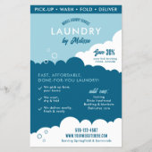Modern Mobile Laundry Service Laundromat Marketing チラシ (正面)