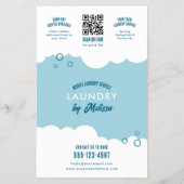 Modern Mobile Laundry Service Laundromat Marketing チラシ (裏面)