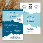 Modern Mobile Laundry Service Laundromat Marketing チラシ