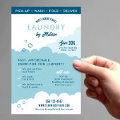 Modern Mobile Laundry Service Laundromat Marketing チラシ