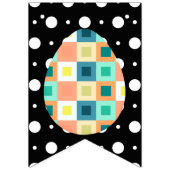 Modern Mod Pop Art Geometric Easter Bunting Banner バンティングフラッグ (第2の旗)