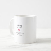 Modern Mom | Abuela Year Est. コーヒーマグ コーヒーマグカップ (正面左)