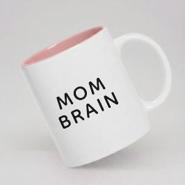 Modern Mom Brain Mug Mother’s Day Gift for Mom ツートーンマグカップ