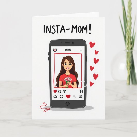 Modern Mom Celebration Card カード (正面)