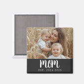 Modern Mom Established Photo Gift Magnet マグネット (正面/裏面)