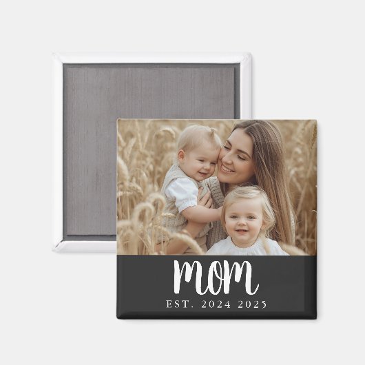 Modern Mom Established Photo Gift Magnet マグネット (正面/裏面)