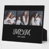 Modern Mom Established Script Black 3 Photo フォトプラーク (側面)