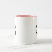 Modern Mom Fuel Coffee Mug Gift for New Moms ツートーンマグカップ (中央)