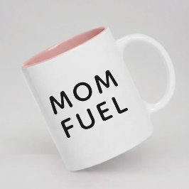 Modern Mom Fuel Coffee Mug Gift for New Moms ツートーンマグカップ