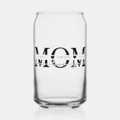 Modern Mom Kids Names Mother's Day ガラス缶 (正面)