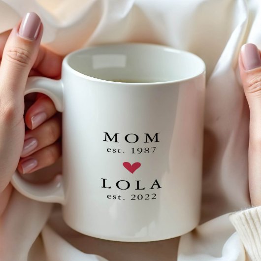 Modern Mom | Lola Year Est. コーヒーマグ コーヒーマグカップ