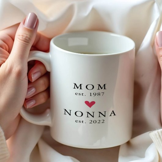 Modern Mom | Nonna Year Est. コーヒーマグ コーヒーマグカップ