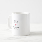 Modern Mom | Yiayia Year Est. コーヒーマグ コーヒーマグカップ (正面左)