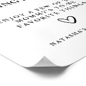 Modern Mommy’s Craving Station baby Shower sign ポスター (角)