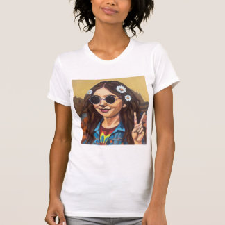 Modern Mona Lisa Painting - da Vinci Inspired Art Tシャツ