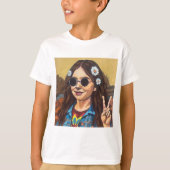 Modern Mona Lisa Painting - da Vinci Inspired Tシャツ (正面)