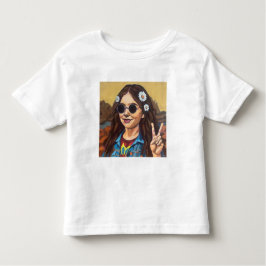 Modern Mona Lisa Painting - Inspired by da Vinci トドラーTシャツ