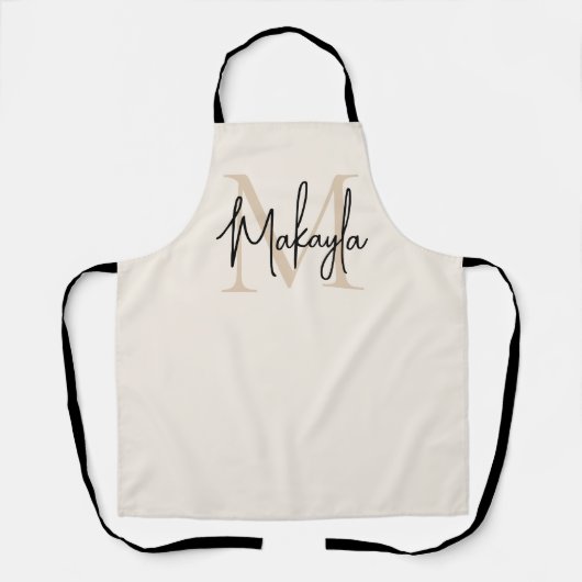 Modern Monogram  エプロン (正面)