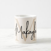 Modern Monogram コーヒーマグカップ (中央)