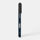 Modern Monogram 1 Photo Brushed Metal Grey iPhoneケース (右側面)