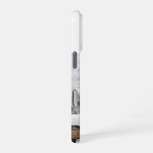 Modern Monogram 1 Photo White iPhoneケース (右側面)