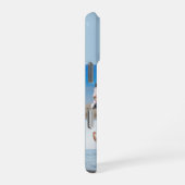 Modern Monogram 5 Photo Collage Baby Blue iPhoneケース (右側面)