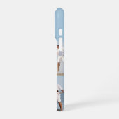 Modern Monogram 5 Photo Collage Baby Blue iPhoneケース (左側面)