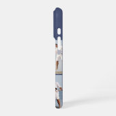 Modern Monogram 5 Photo Collage Dusk Blue iPhoneケース (左側面)