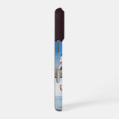 Modern Monogram 5 Photo Collage Plum Purple iPhoneケース (右側面)