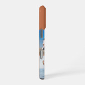 Modern Monogram 5 Photo Collage Terracotta iPhoneケース (右側面)