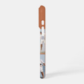 Modern Monogram 5 Photo Collage Terracotta iPhoneケース (左側面)