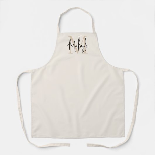 Modern Monogram  Apron エプロン (正面)
