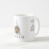 Modern Monogram Bearded Dragon Photo Mug コーヒーマグカップ (正面右)